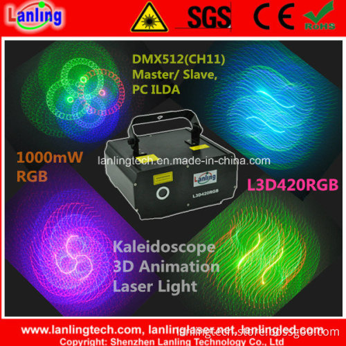 Kaleidoscope 3D Animation Laser Light for Laser Show Disco Party